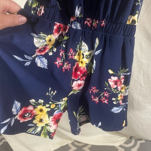 Pomelo Floral Sleeveless Romper Size Large - Picture 3 of 6